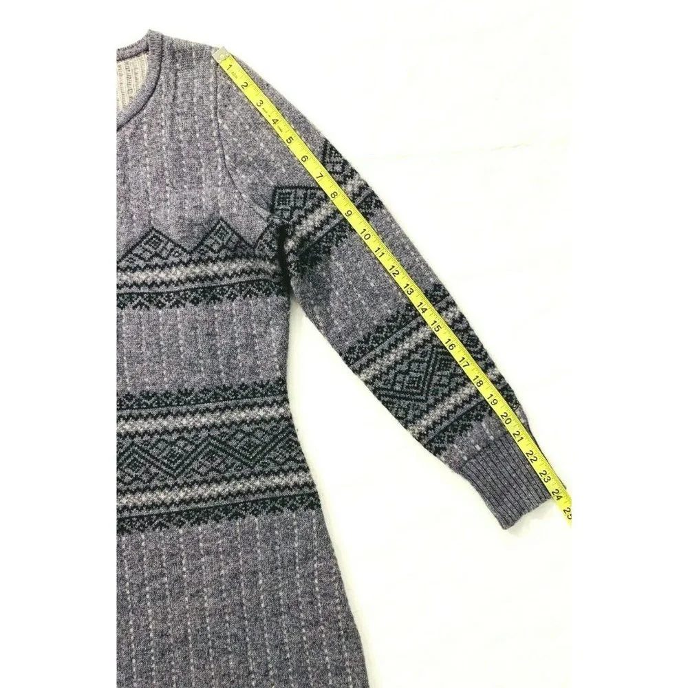 Woolrich Fair Isle Wool Petite Sweater Dress Tunic‎